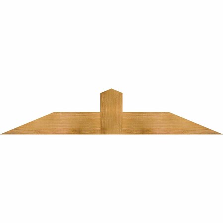 Ekena Millwork Portland Rough Sawn Timber Gable Bracket, Western Red Cedar, 60"W x 12"H x 4"D x 6"F, 5/12 Pitch GBW060X12X0406POR00RWR